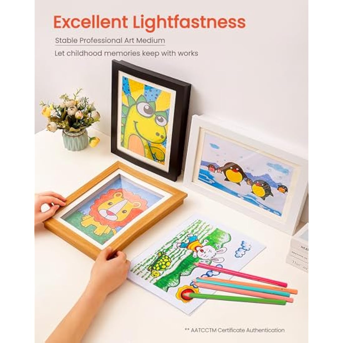 Woomer 72 Colored Pencils – 3.8mm Soft Core Artist Set with Metal Case