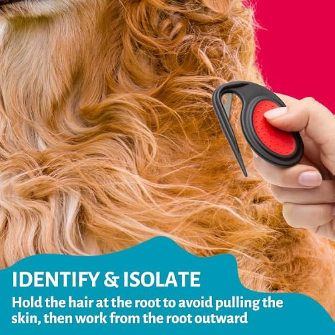 Mikki Pet Matt Splitter – Micro Serrated Dematting Tool for Dogs & Cats