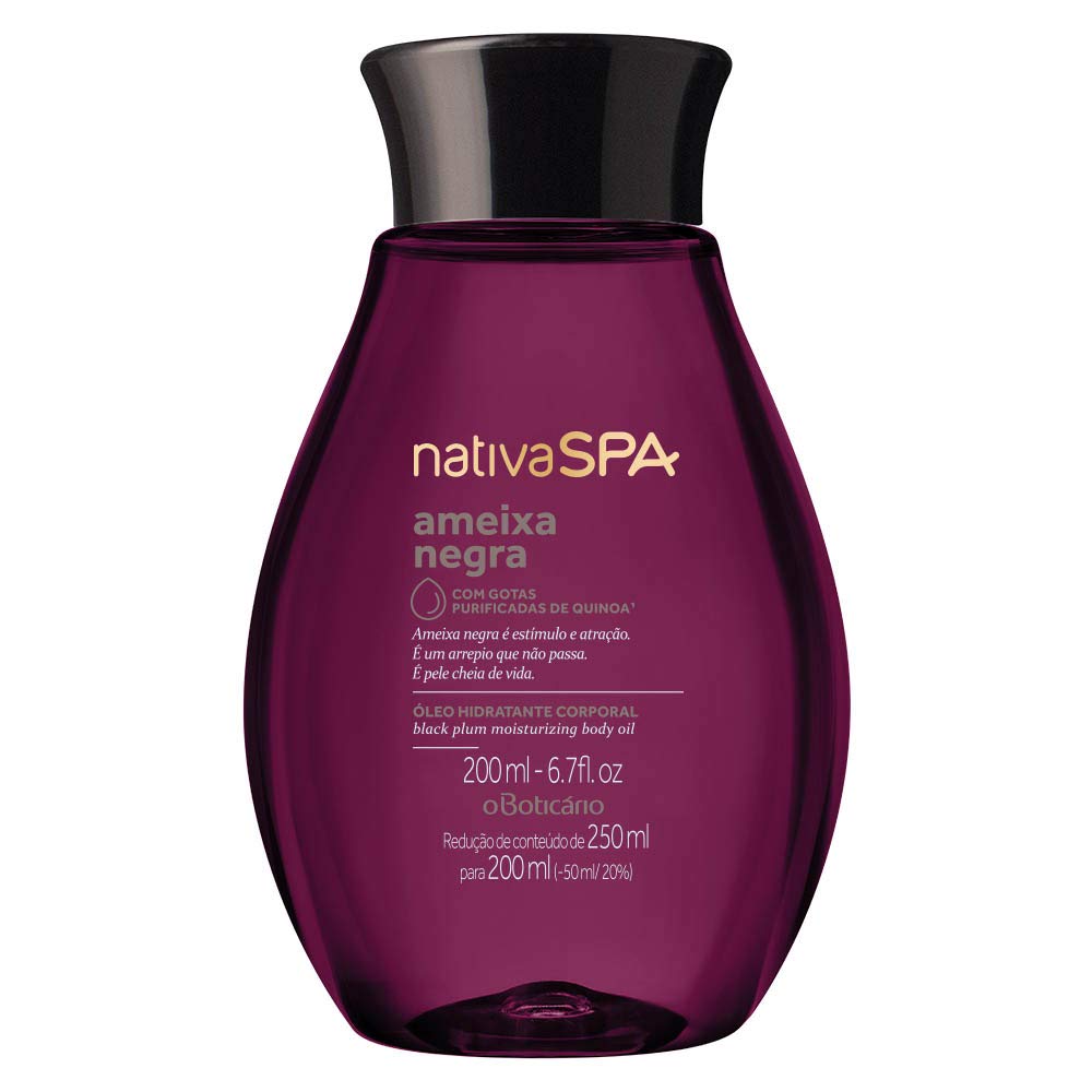 O Boticário Nativa Spa Ameixa Negra – Óleo Hidratante Corporal 200ml