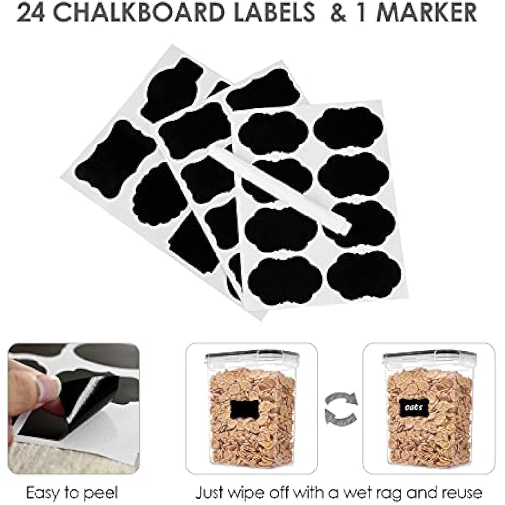 Vtopmart 24-Piece Airtight Food Storage Containers | BPA-Free Plastic