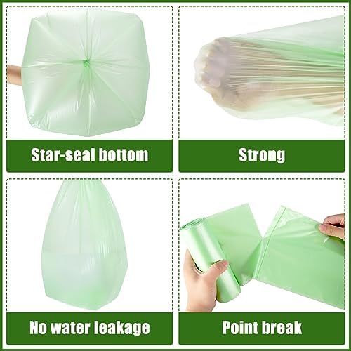Jolof Store 30L Bin Bags – 80 Pack Eco-Friendly Food Waste Caddy Liners