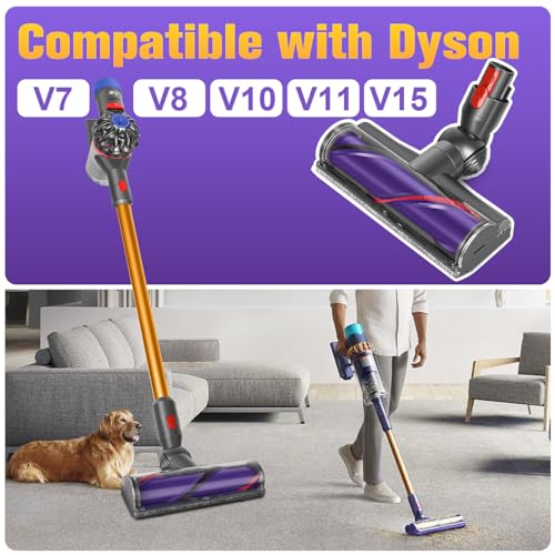 MOPEI Direct Drive Cleaner Head for Dyson V7 V8 V10 V11 V15 Vacuums
