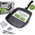 Jolof Store Non-Stick Griddle Pan – 28cm Induction Grill with Removable Handle
