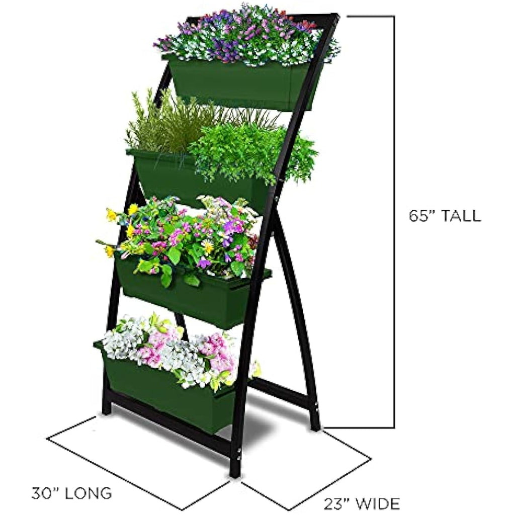 Outland Living 6-Ft Vertical Raised Garden Bed - 4 Food-Safe Planter Boxes