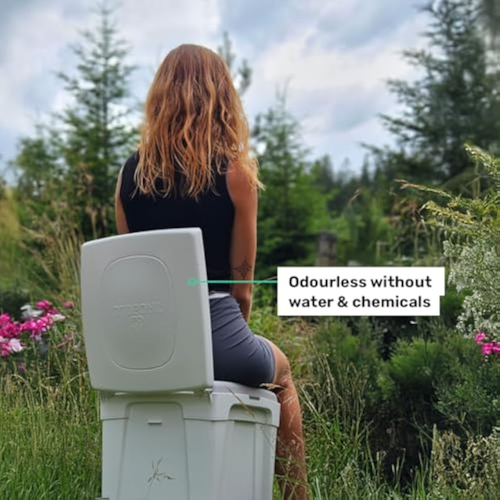 TROBOLO WandaGO Portable Composting Toilet | Urine-Diverting Dry Toilet