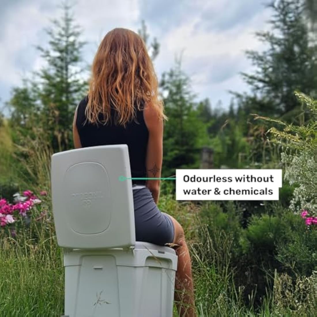 TROBOLO WandaGO Portable Composting Toilet | Urine-Diverting Dry Toilet