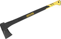 LEXIVON 36" Camping Axe | Carbon Steel Wood Splitting Hatchet with TPR Grip