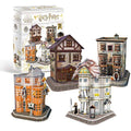 Harry Potter Diagon Alley 4-in-1 3D Puzzle Set | 273-Piece Model Kit