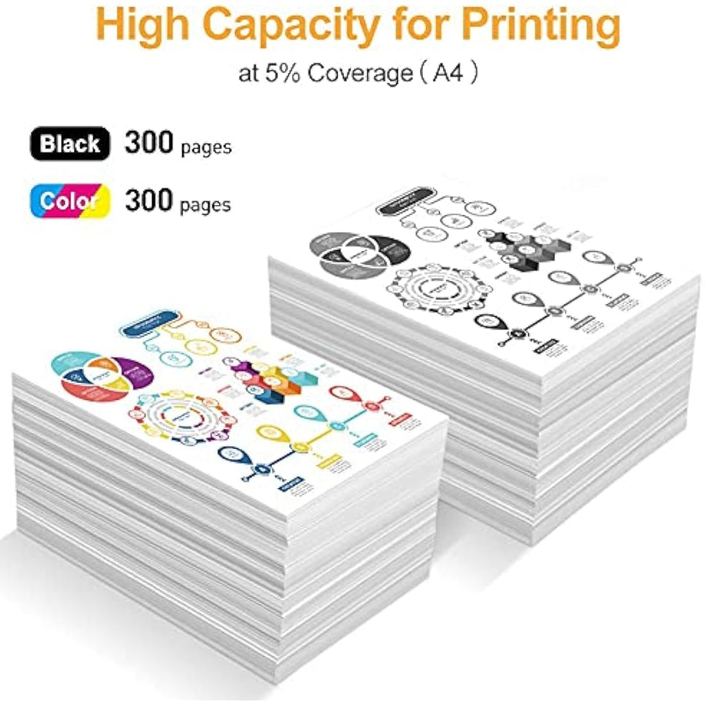 LeciRoba 304XL Remanufactured Ink Cartridges for HP DeskJet & ENVY (2-Pack)