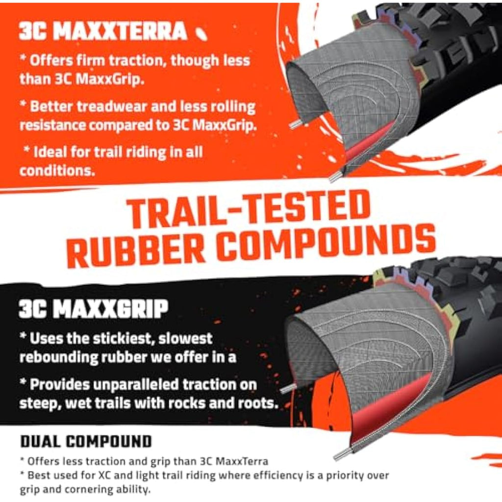 Maxxis Rekon+ MTB Tire | 27.5x2.80 3C MaxxTerra EXO TR | 2-Pack