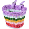 Jolof Store Kids Bike Basket – Handwoven Wicker Bicycle Basket for Kids