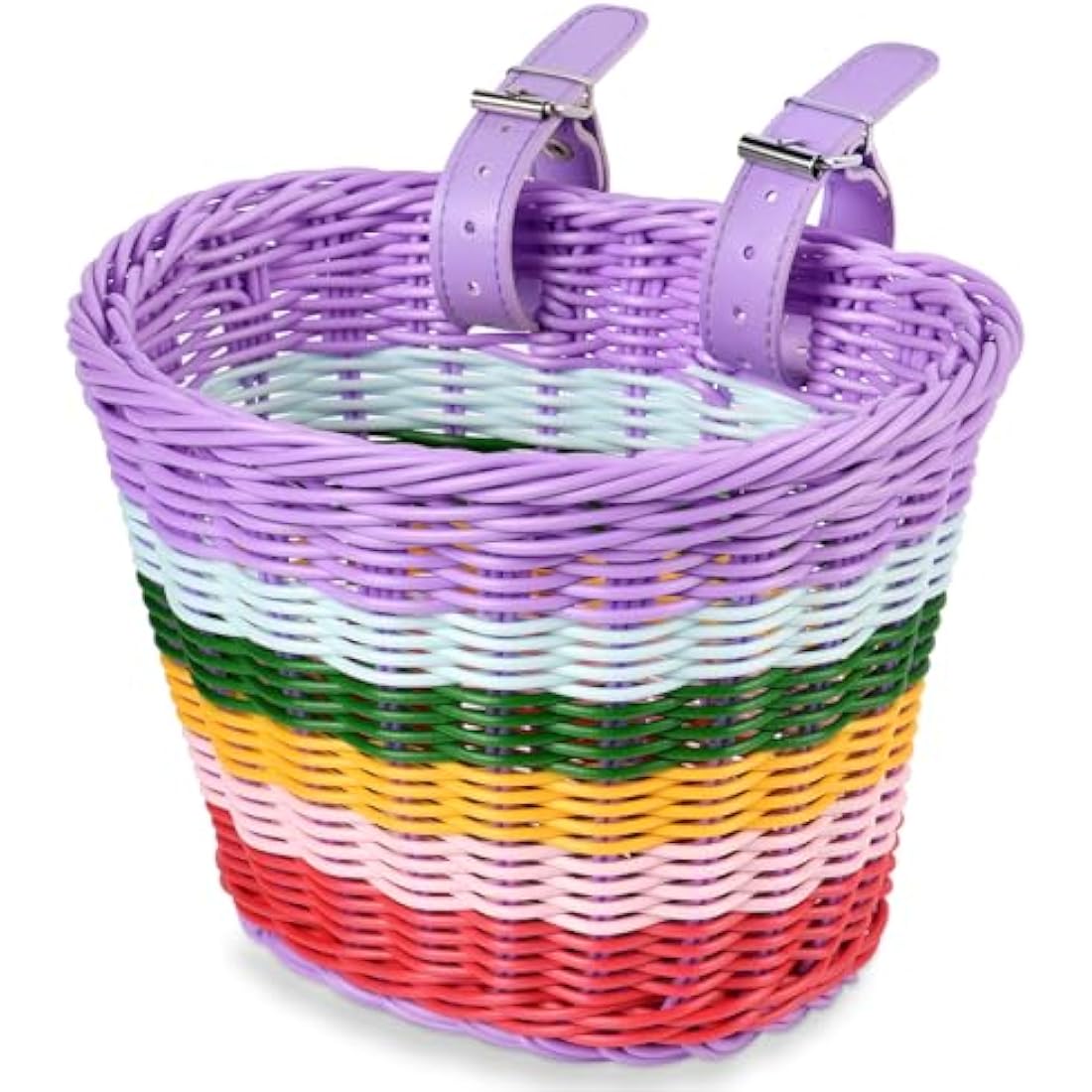 Jolof Store Kids Bike Basket – Handwoven Wicker Bicycle Basket for Kids