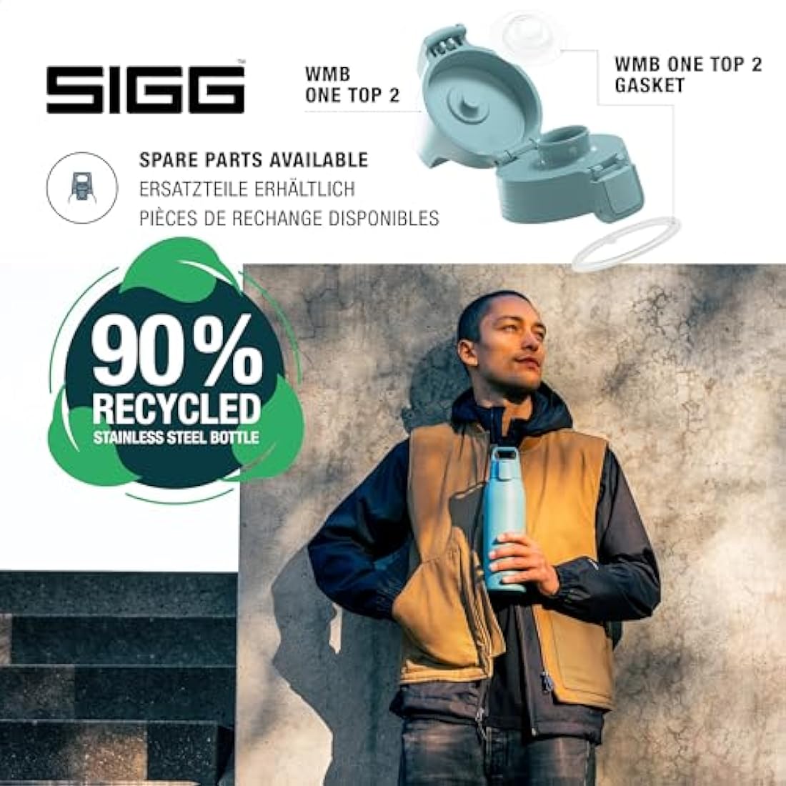 SIGG Shield Therm One Insulated Stainless Steel Water Bottle – 0.5L-1L