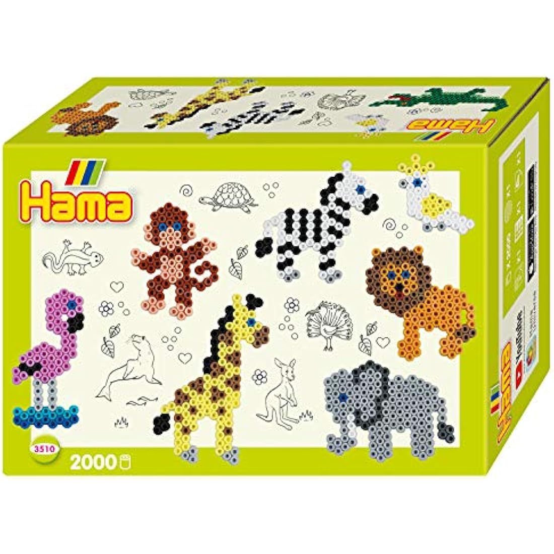 Hama Zoo Small World Fuse Beads Kit - Animal Arts and Crafts for Kids