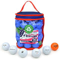 Recycled Lake Golf Balls with Reusable Carry Bag – 50 Pack