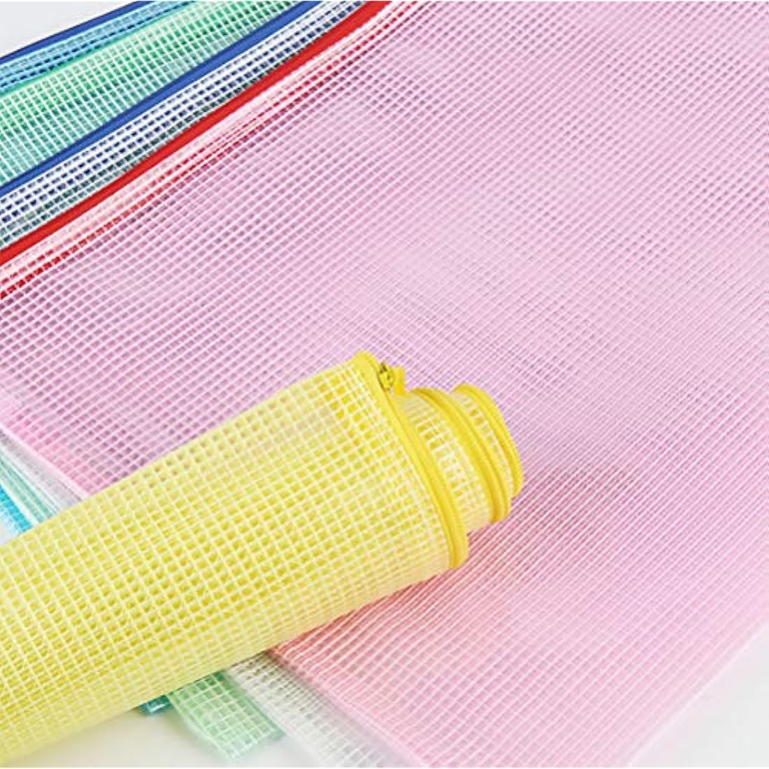 Vicloon 15Pcs Mesh Document Wallets – A3 A4 A5 Waterproof Zip Bags