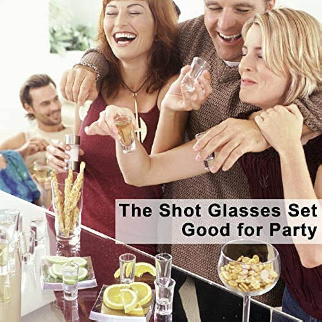 SuproBarware 36-Pack Shot Glasses – 1.2oz Heavy Base Clear Glass Set