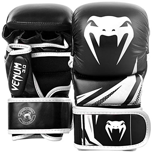 Venum Challenger 3.0 Sparring Gloves – Synthetic Leather, Black/White