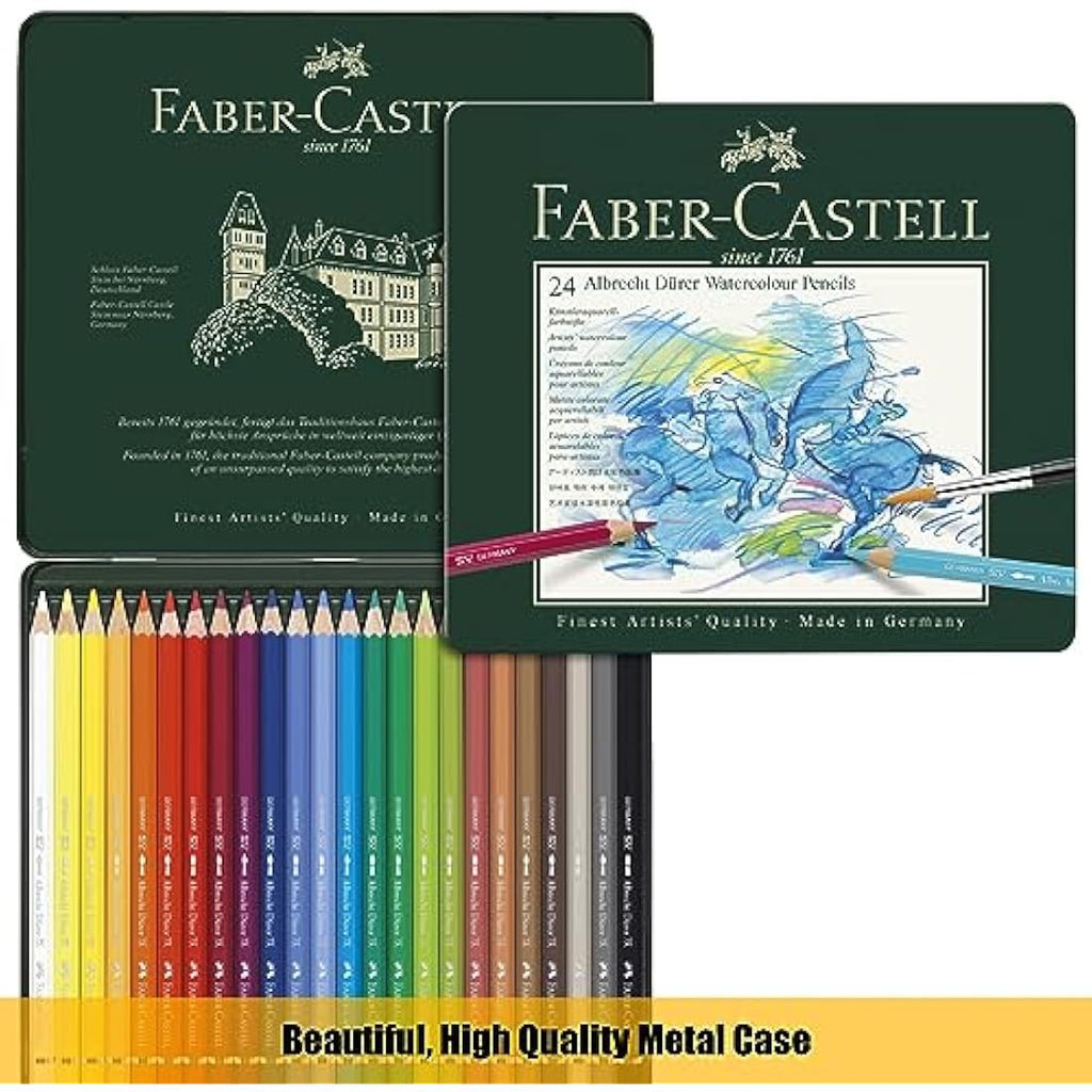 Faber-Castell Albrecht Dürer Watercolour Pencils (24) & A4 Pad Set