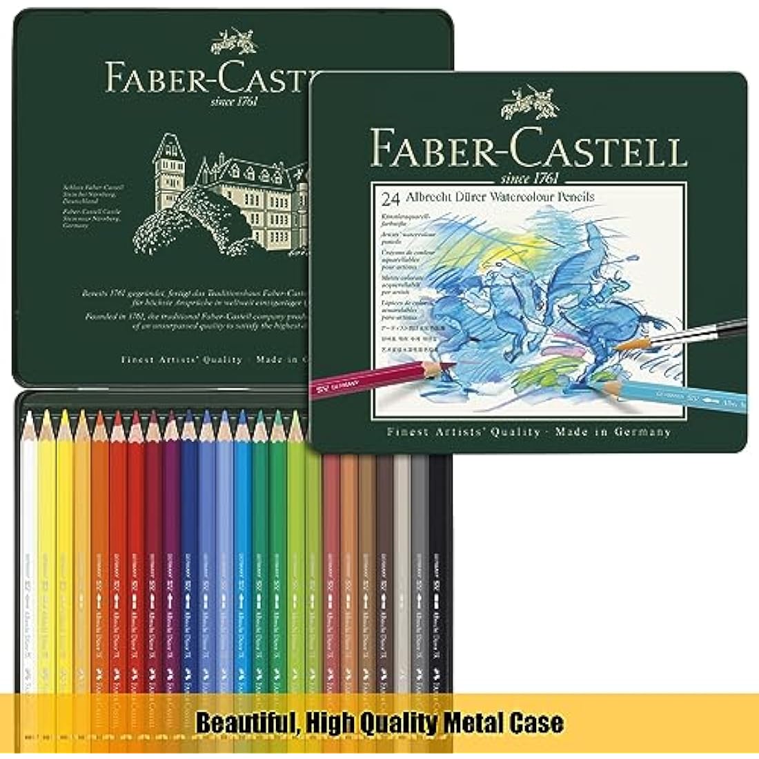 Faber-Castell Albrecht Dürer Watercolour Pencils (24) & A4 Pad Set