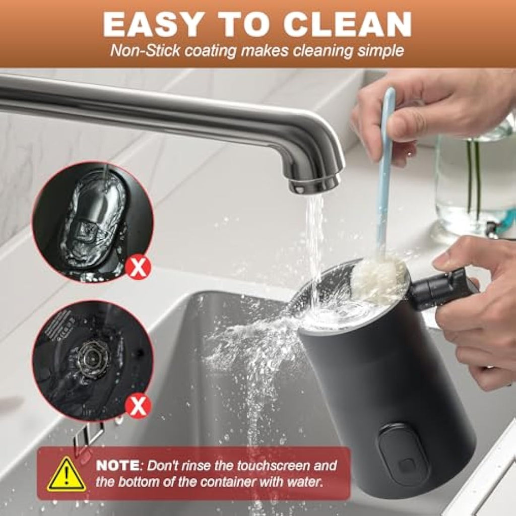 Qeelin 4-in-1 Electric Milk Frother | 350ml Stainless Steel Steamer