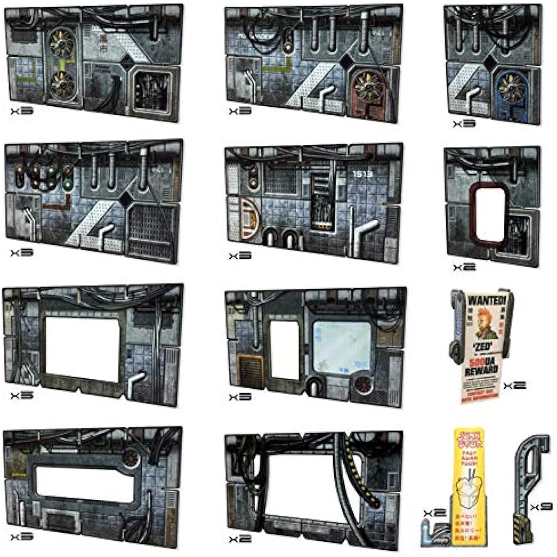 Battle Systems Cyberpunk Core Set – 28mm Modular Sci-Fi Terrain Kit