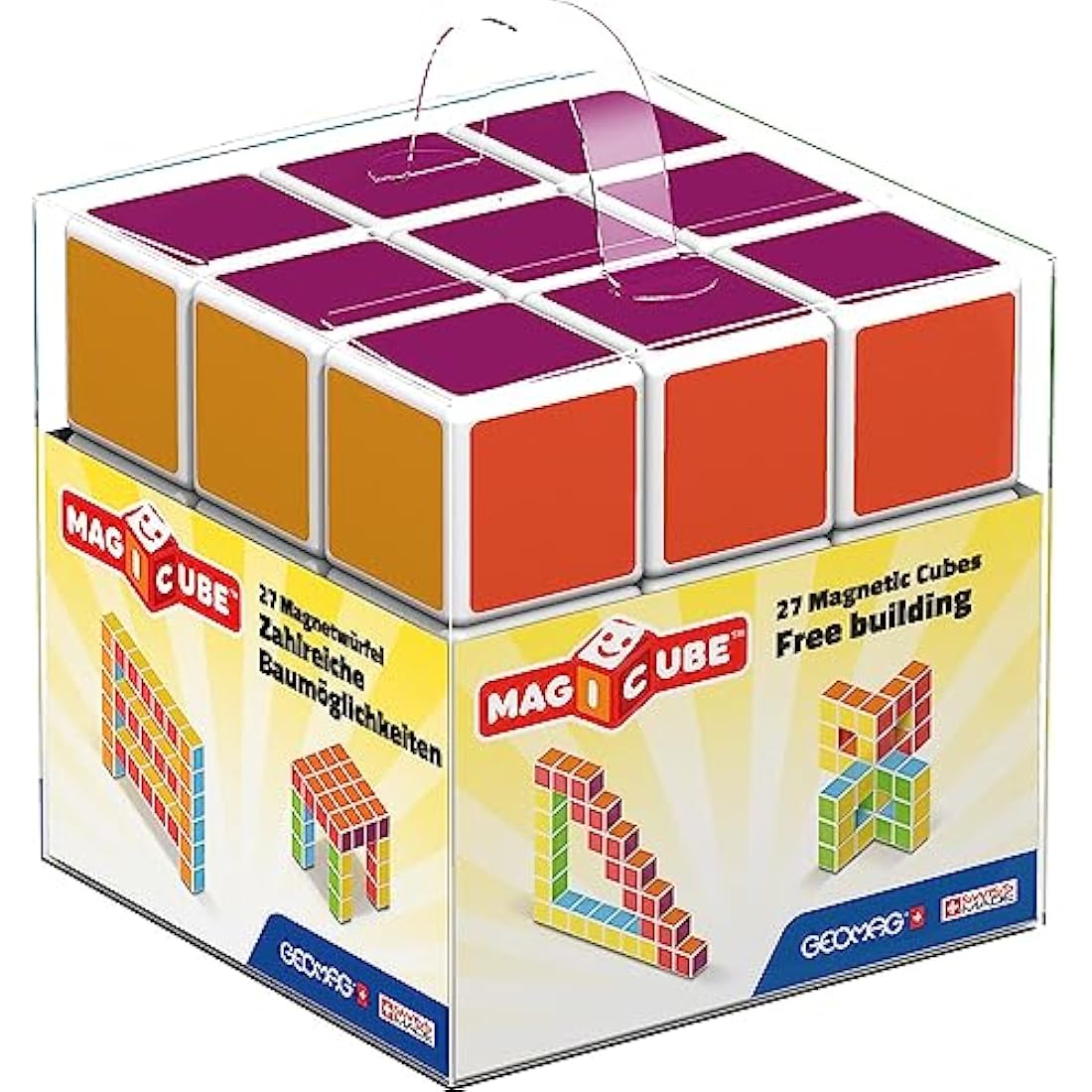 Geomag Magicube 27-Piece Magnetic Building Set – Educational STEM Toy