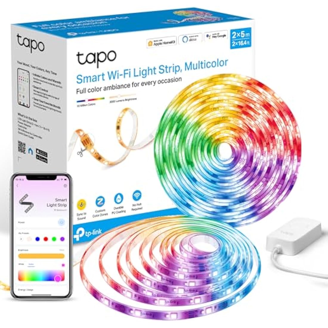 Tapo L930-10 Smart RGBW LED Strip Light – 10m Wi-Fi App Control