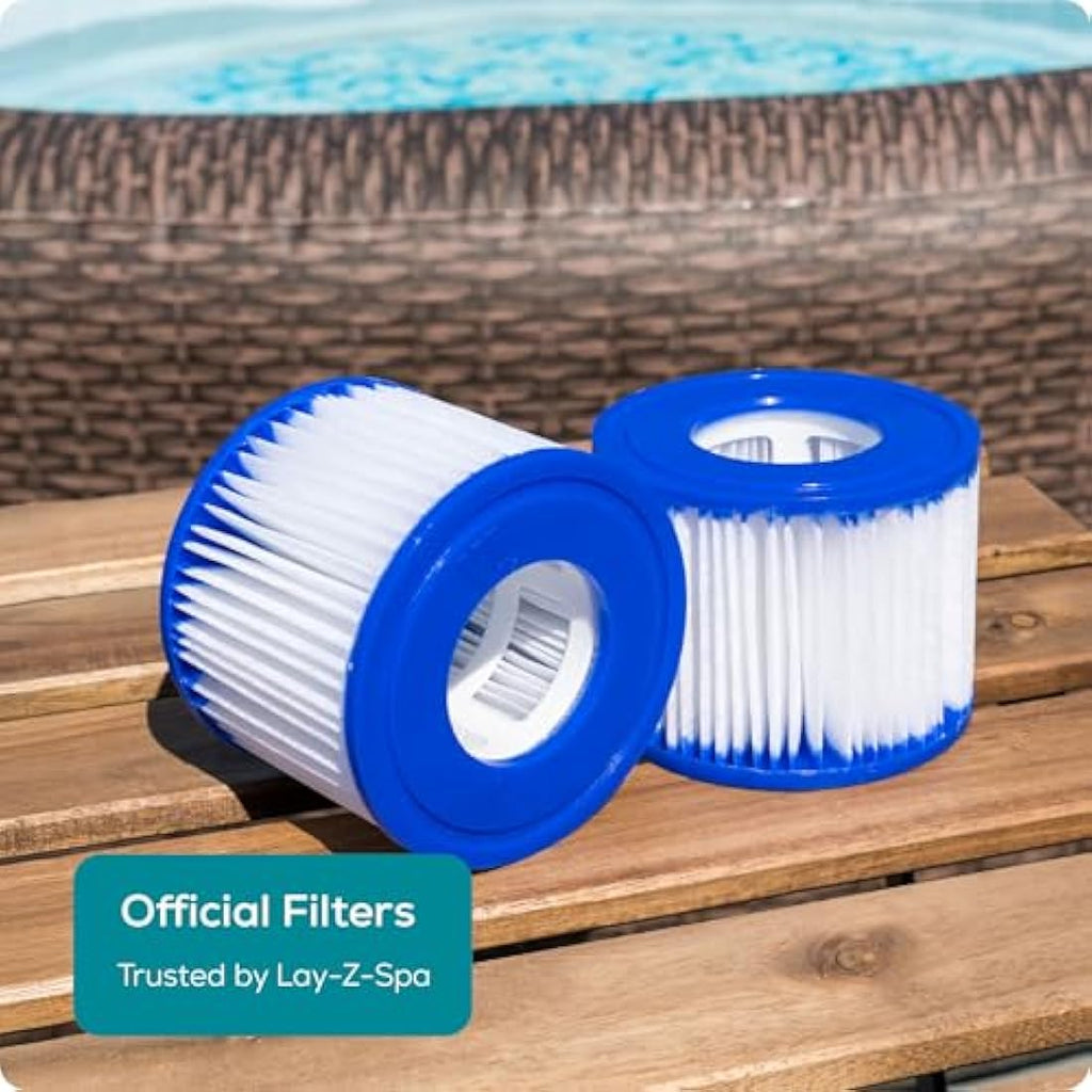 Lay-Z-Spa Filter Cartridge VI for All Models – White, Pack of 2