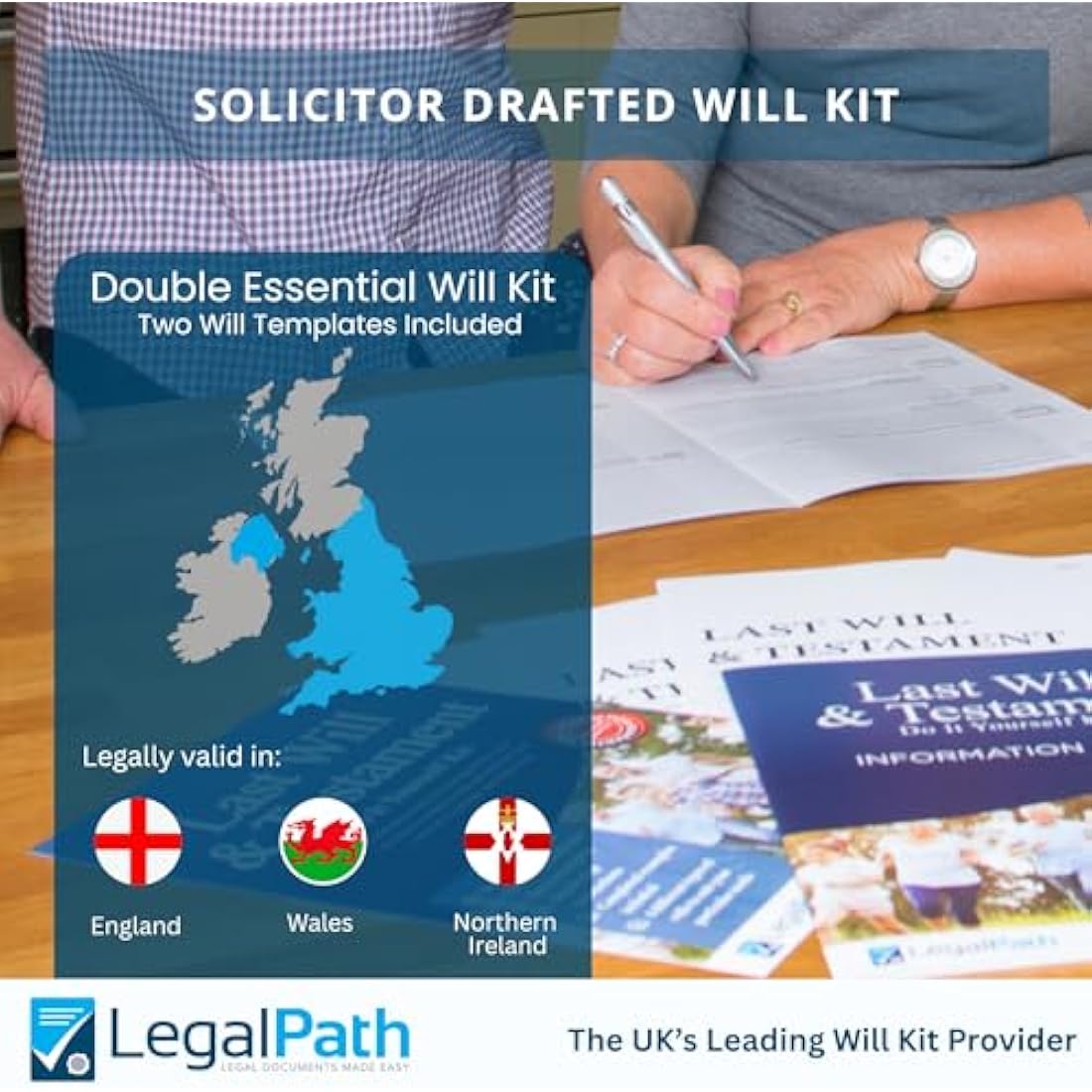 LegalPath DIY Will Kit UK: Double Pack Last Will and Testament 2025