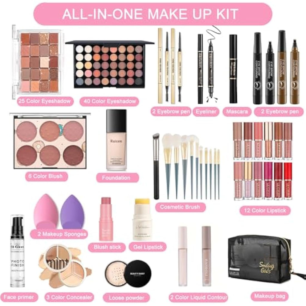Ruicen Full Makeup Kit for Women & Teens | 40 Color Eyeshadow Set