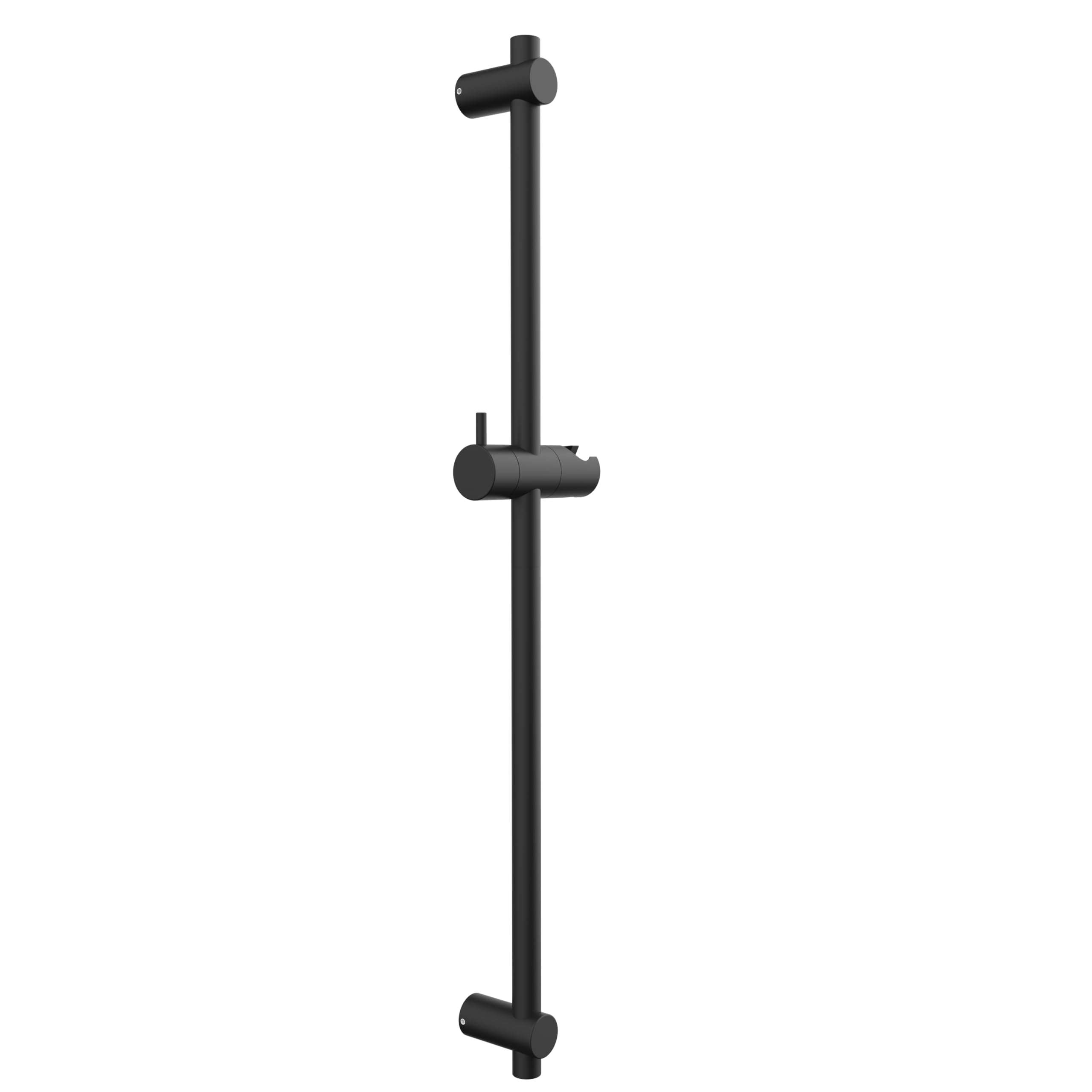 Yocisun Stainless Steel Shower Rail 70 cm Black with Adjustable Holder