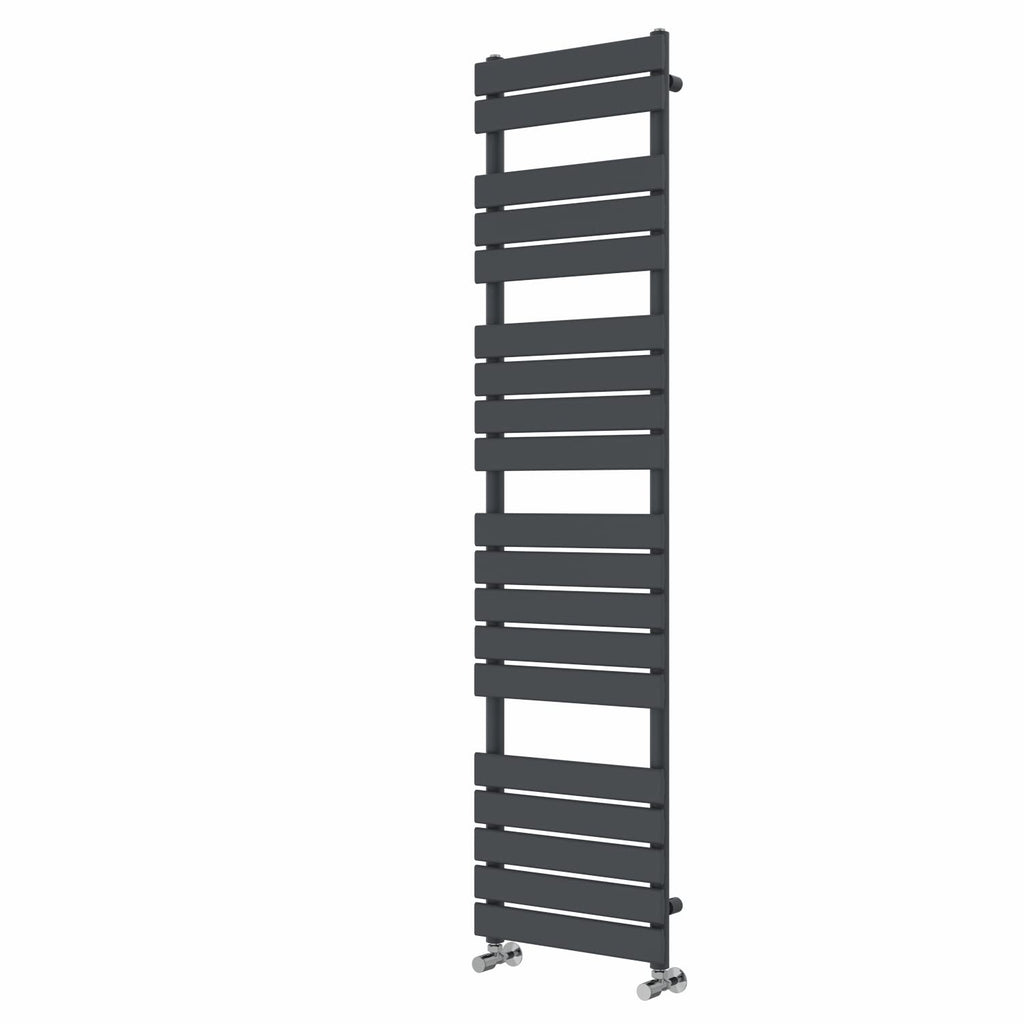 NRG Flat Panel Bathroom Heated Towel Rail Radiator 1800 x 450mm Anthracite
