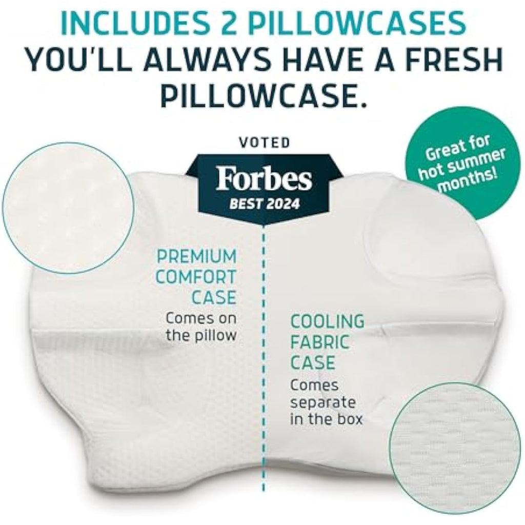 Lunderg CPAP Pillow | Adjustable Memory Foam for Side & Back Sleepers