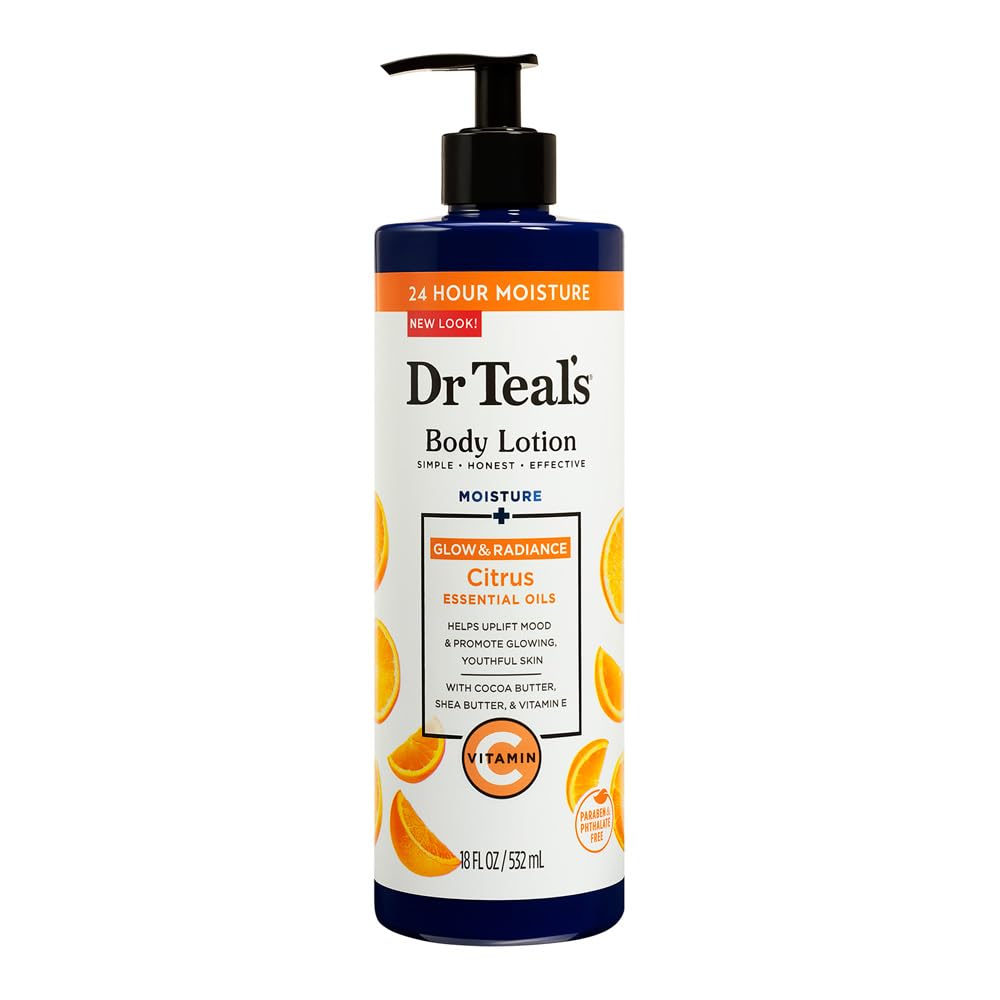 Dr Teal's Vitamin C & Citrus Oil Radiant Body Lotion - 18 fl oz