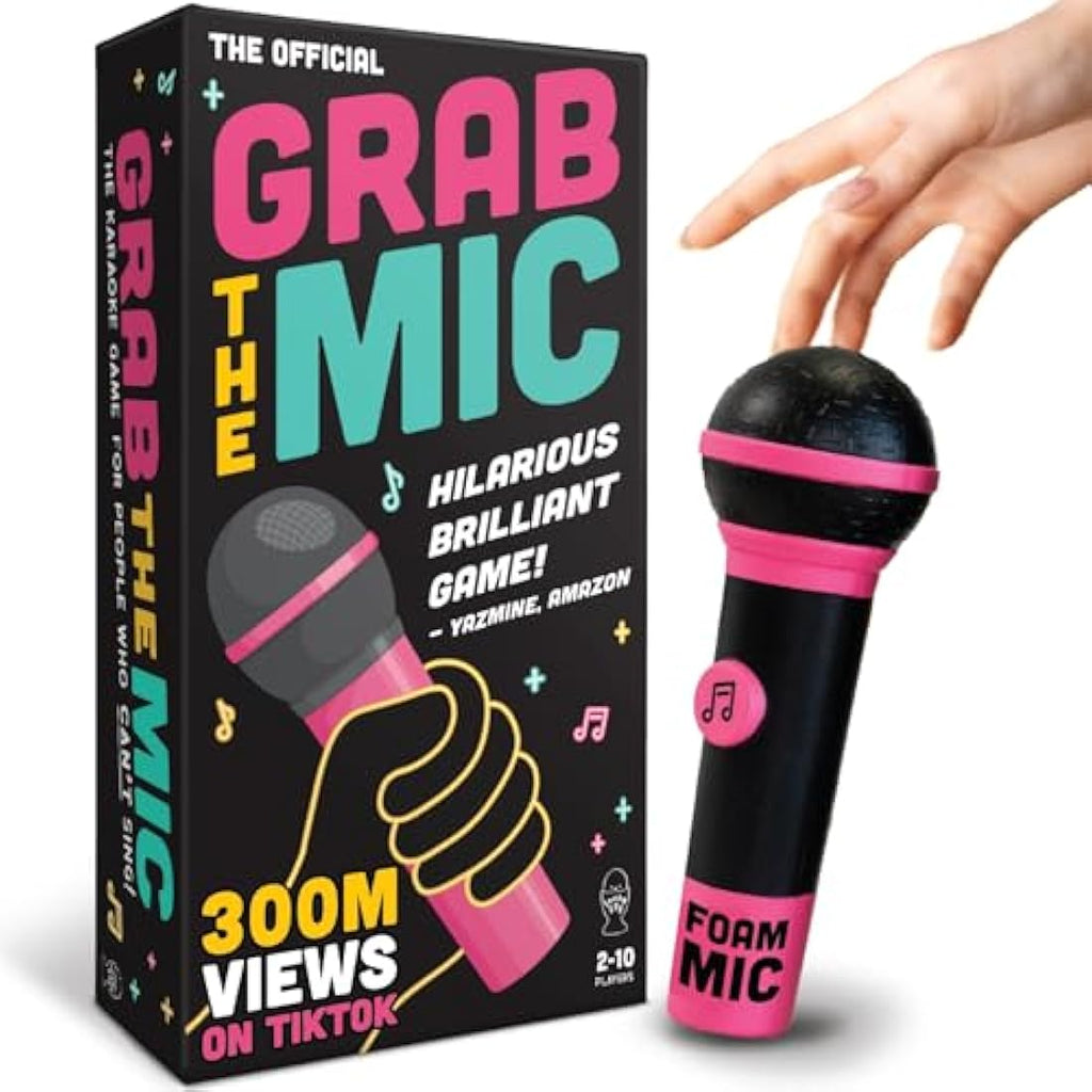 Lucky Egg Grab the Mic - Family Karaoke Board Game for 2-10 Players