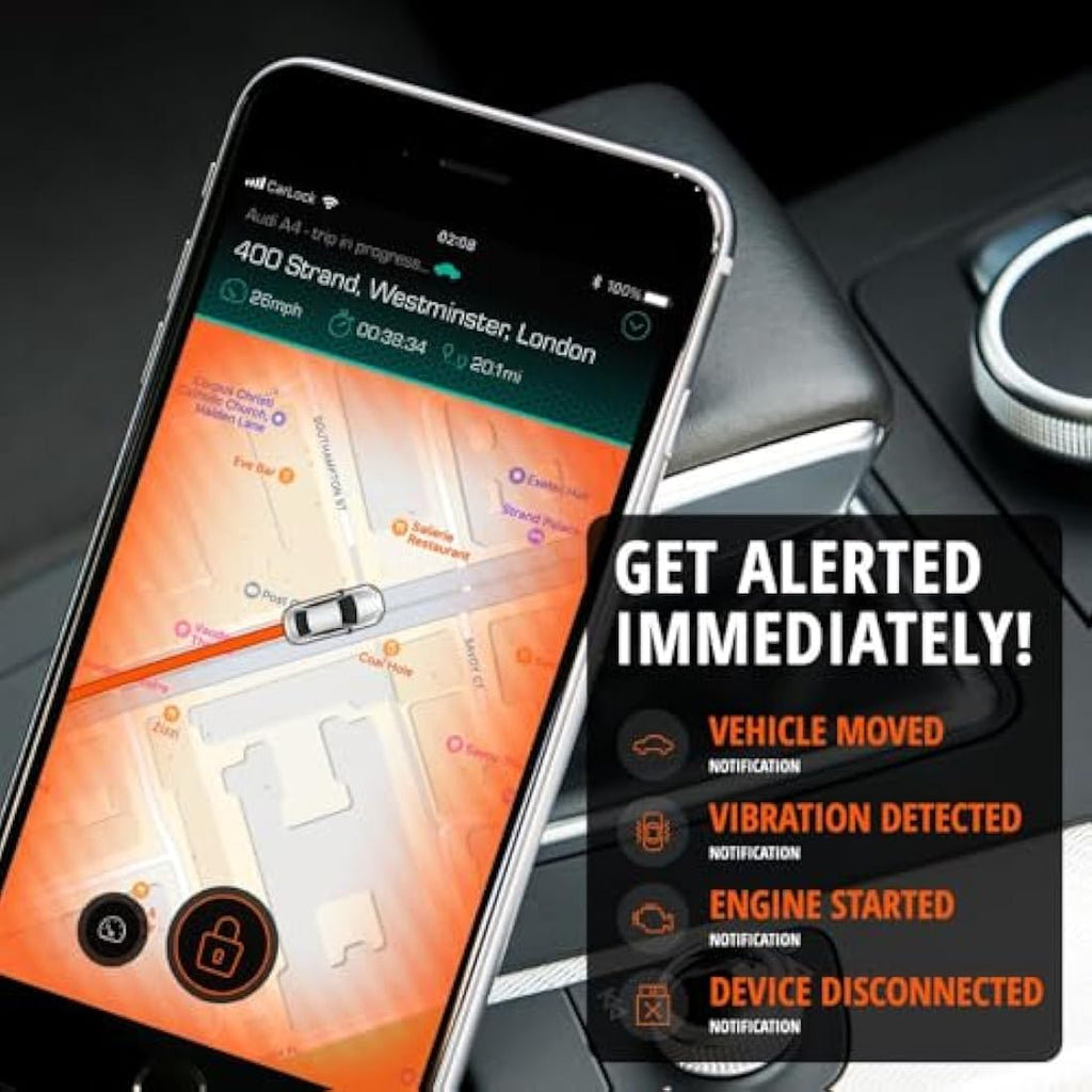 CarLock Basic Anti-Theft Car Security System | GPS Tracker & Tag