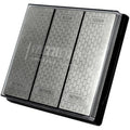 Faithfull Diamond Whetstone Sharpening Kit | 3 Grits with Non-Slip Base