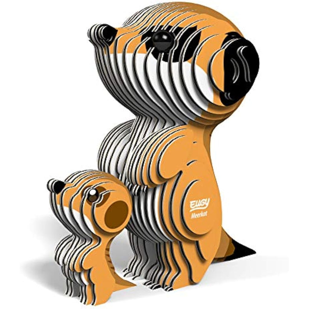 EUGY 3D Meerkat Model Craft Kit – Eco-Friendly DIY Animal Puzzle