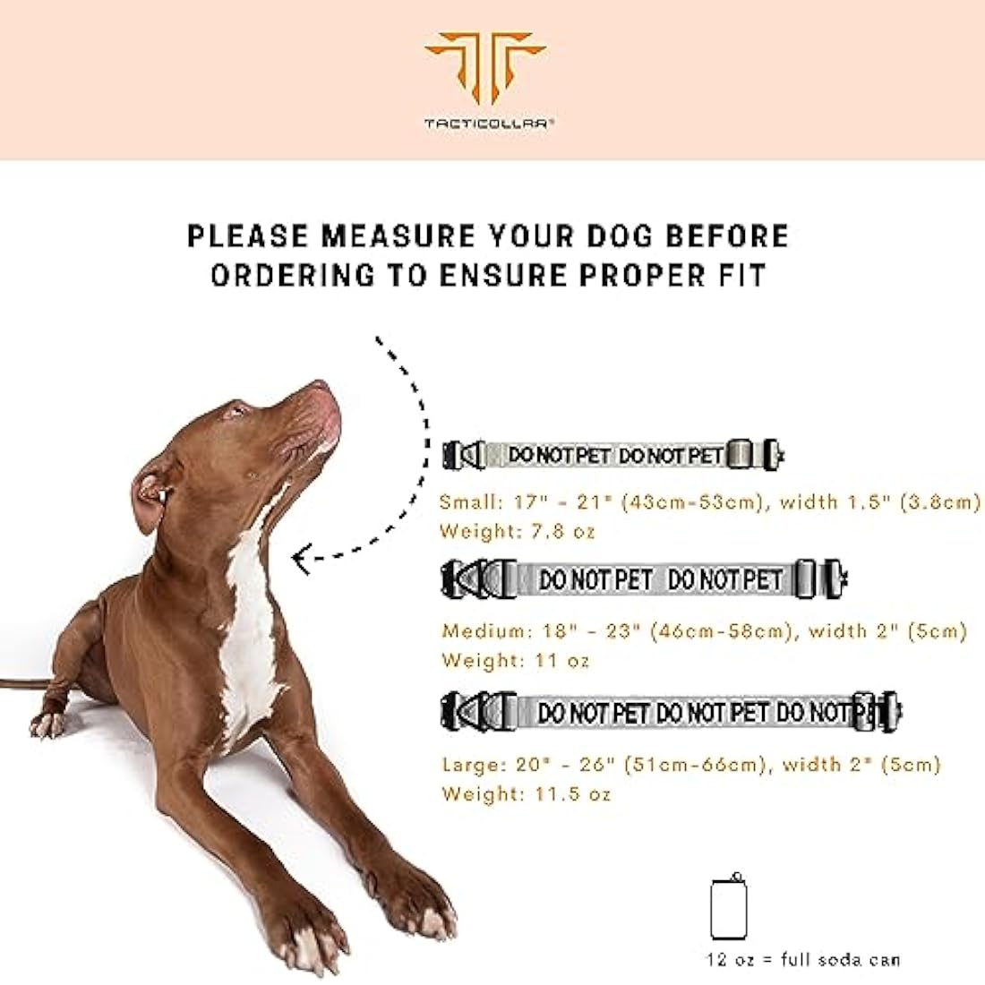 Tacticollar DO NOT PET Dog Collar | 2" Padded Nylon for Reactive Dogs