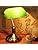Vintage Bankers Lamp – Green Glass Shade & Brass Base