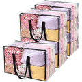 Vieshful 110L Clear Comforter Storage Bags, 5 Pack PVC Closet Organizers