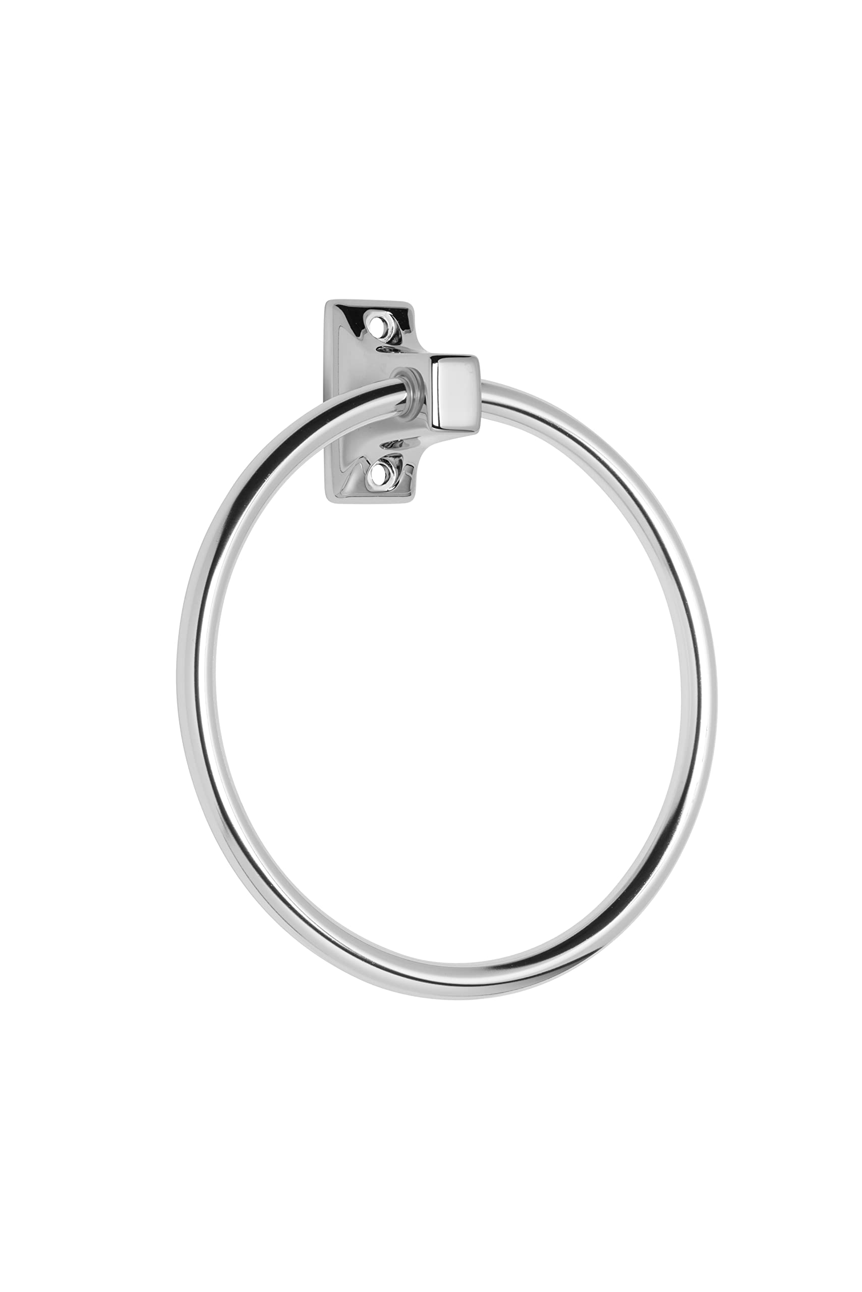 Croydex Sutton Wall Mounted Towel Ring - Chrome Zinc Alloy Construction