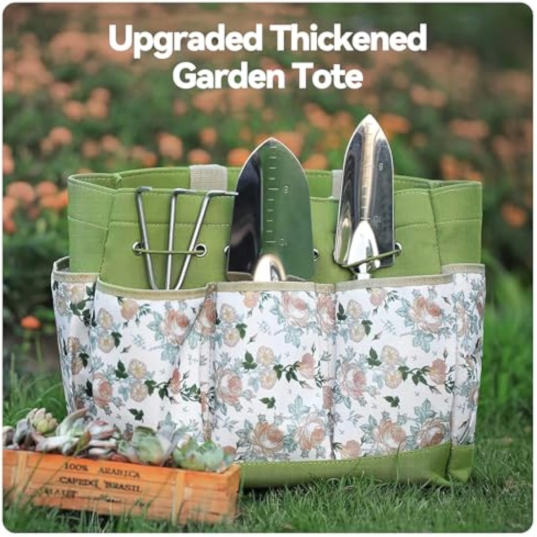Jolof Store 9-Piece Stainless Steel Garden Tool Set with Storage Bag