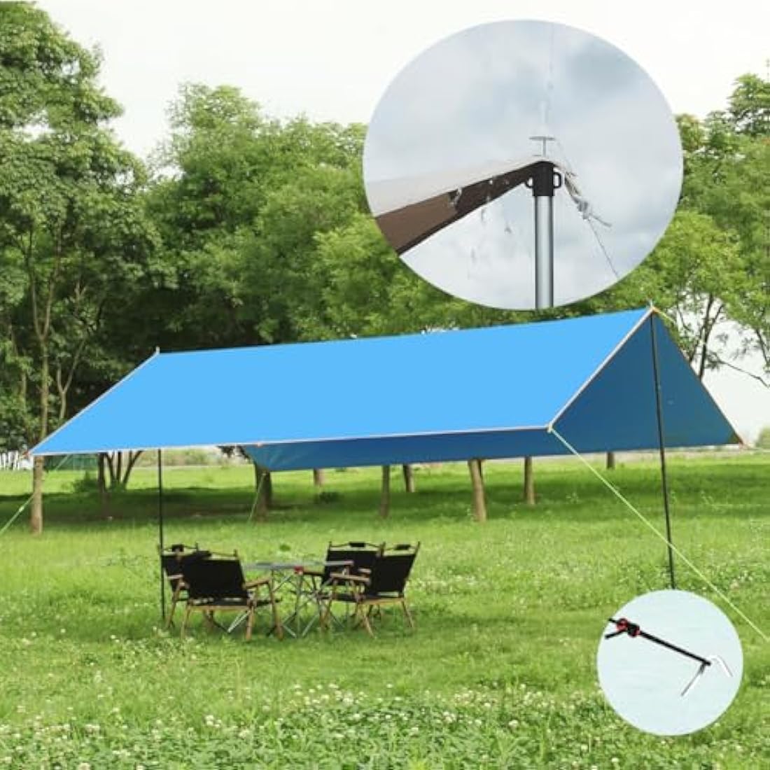 Telescopic Aluminium Tent Poles | 95-234cm Awning Support