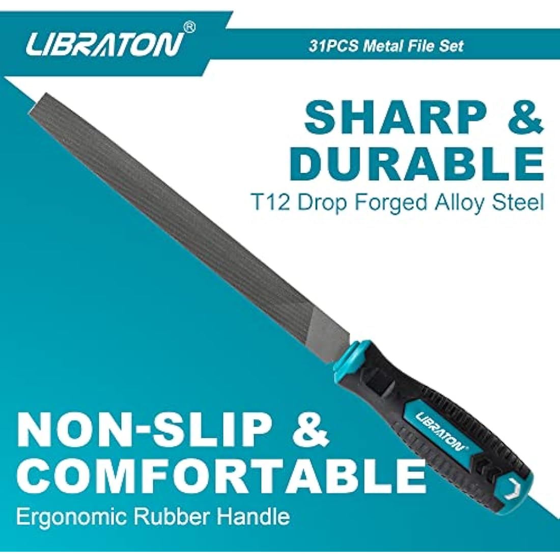 Libraton 31PC Metal File Set | Steel & Woodworking Needle Files
