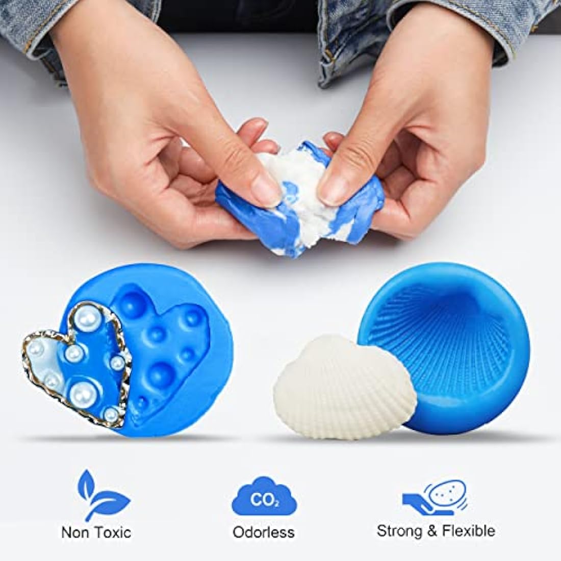 LET'S RESIN Silicone Putty – 1LB Flexible Mould Making Kit for DIY