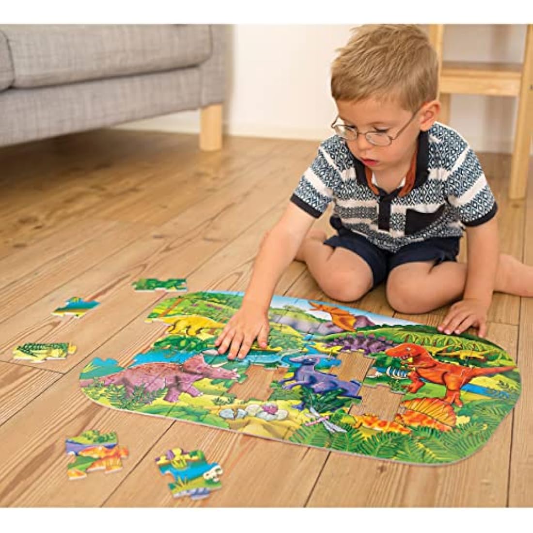 Orchard Toys Big Dinosaurs Floor Puzzle – 50-Piece Educational Jigsaw