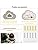 AOEH Cloud LED Ceiling Light – Dimmable Wood Nursery Lamp with Remote