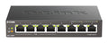 D-Link DGS-1008P 8-Port Gigabit PoE Switch | 80W Unmanaged Metal